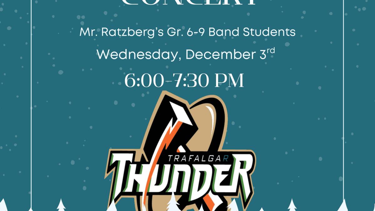 Trafalgar Winter Concert Poster