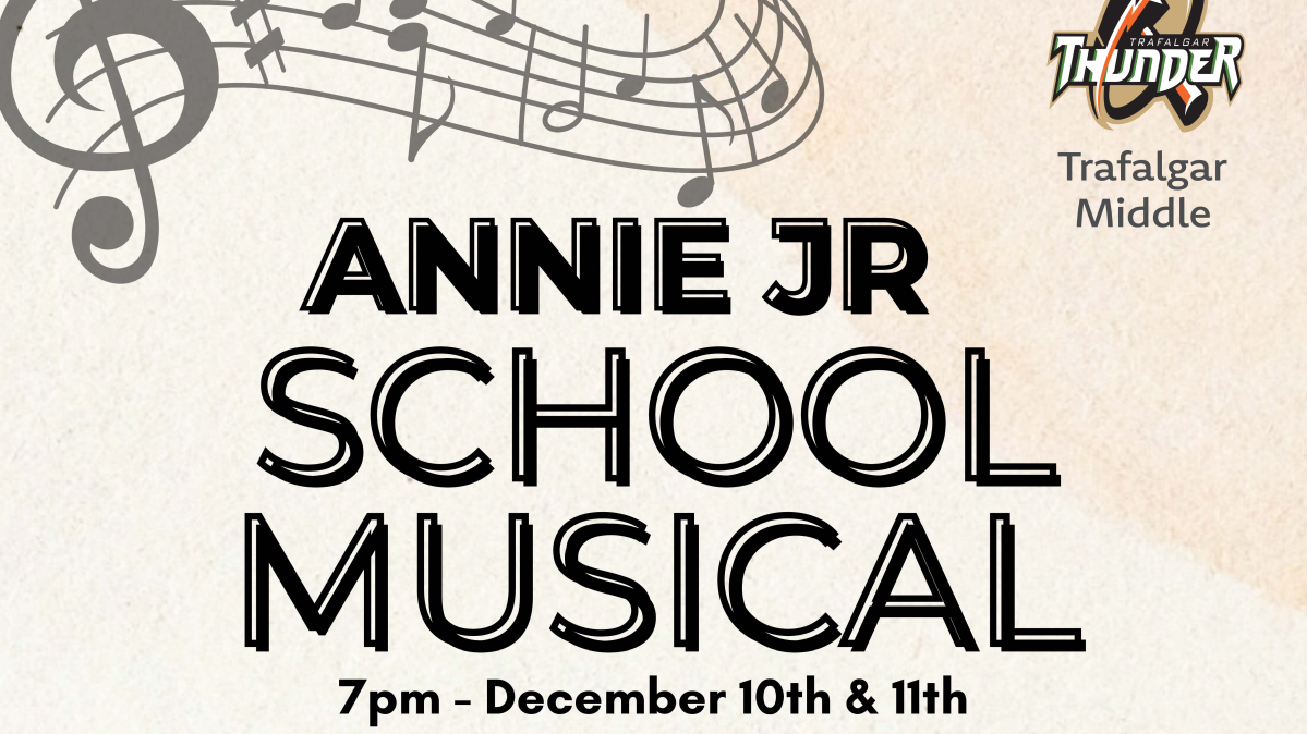 Poster for Annie Jr School Musical