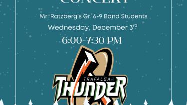 Trafalgar Winter Concert Poster