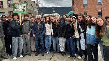 Gr.9 FI Class with David Suzuki
