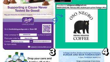 Fundraising info for the Quebec Exchange