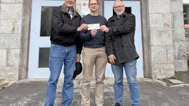 Italian-Canadian Society Donation Cheque